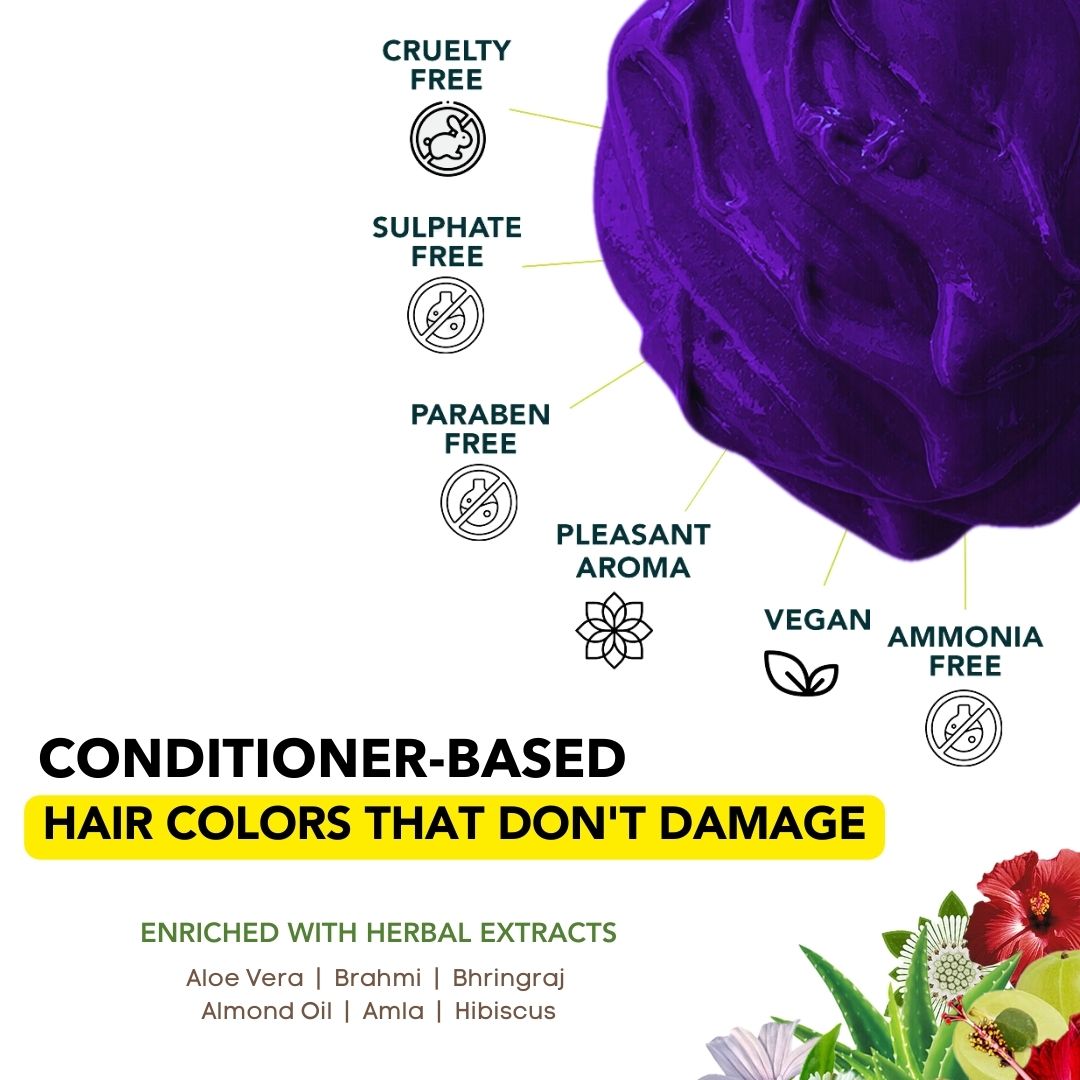 Crinkle Violet Semi-Permanent Hair Color