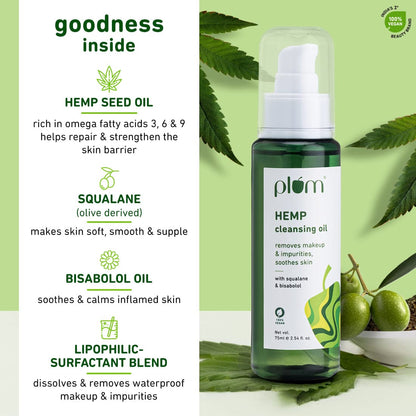 Hemp Cleansing Oil with Squalane & Bisabolol