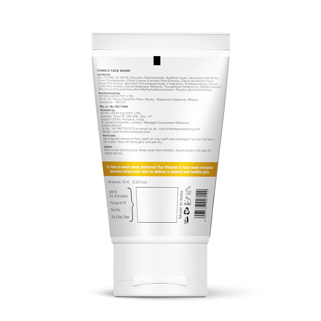 Vitamin C Face Wash | Vitamin C & Niacinamide (75ml)