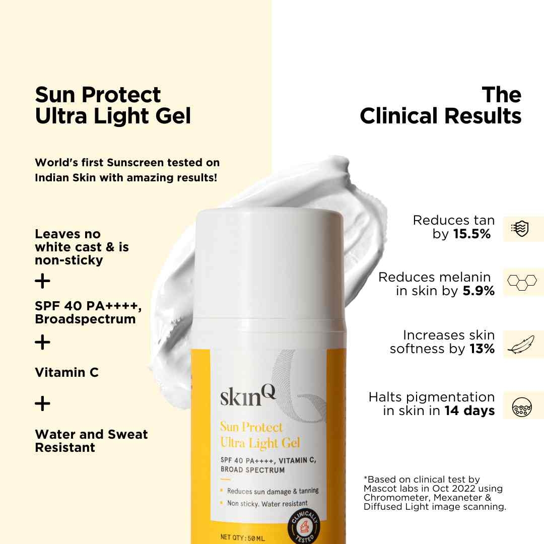 Sun Protect Ultra Light Gel SPF 40 PA++++ with Vitamin C & Daily Gentle Cleanser