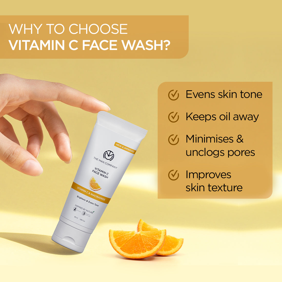 Vitamin C Face Wash | Vitamin C & Niacinamide (50ml)