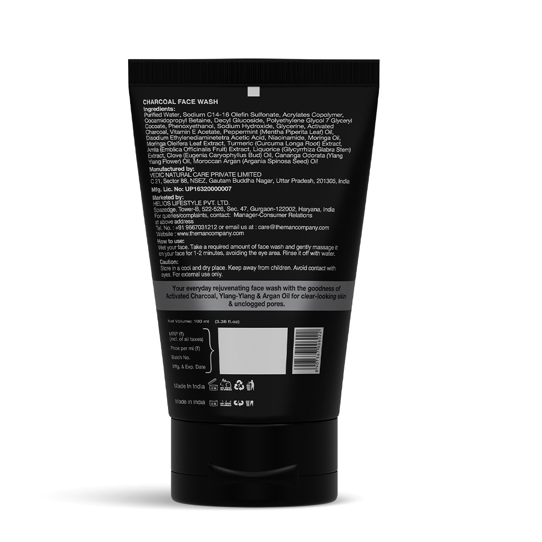 Charcoal Face Wash | Charcoal & Ylang Ylang