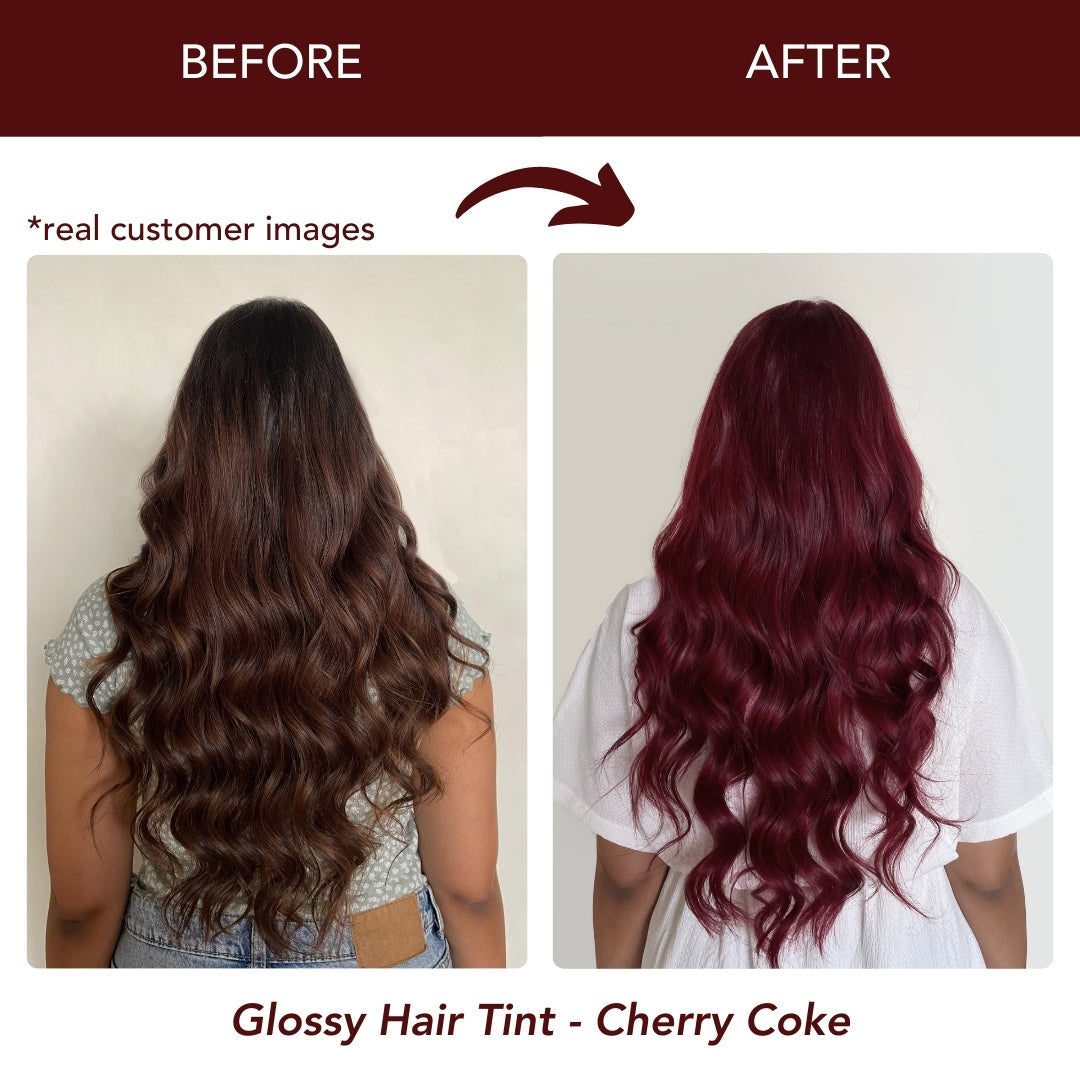 Cherry Coke Glossy Hair Tint with Anti Fade Wine Conditioner