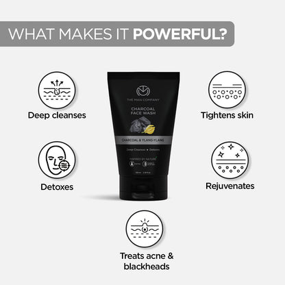 Charcoal Face Wash | Charcoal & Ylang Ylang