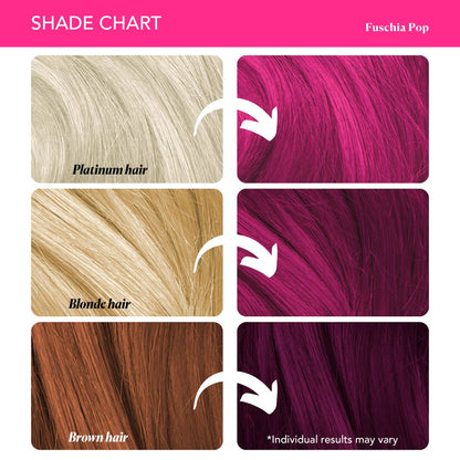 Fuchsia Pop Semi-Permanent Hair Color