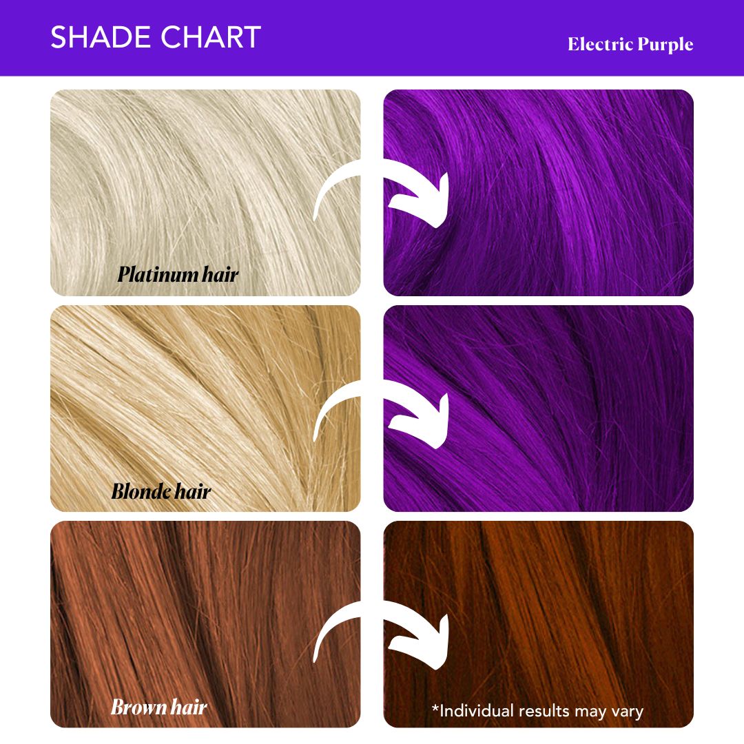 Electric Purple Semi-Permanent Hair Color