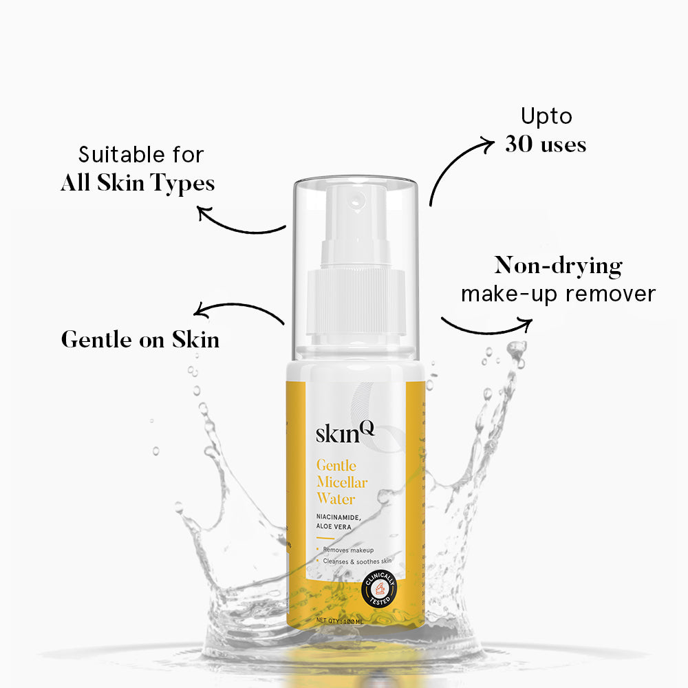 Free Gentle Micellar Water, 100 ml : Makeup Remover Worth Rs.490