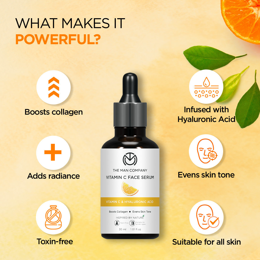 Vitamin C Face Serum | Vitamin C & Hyaluronic Acid