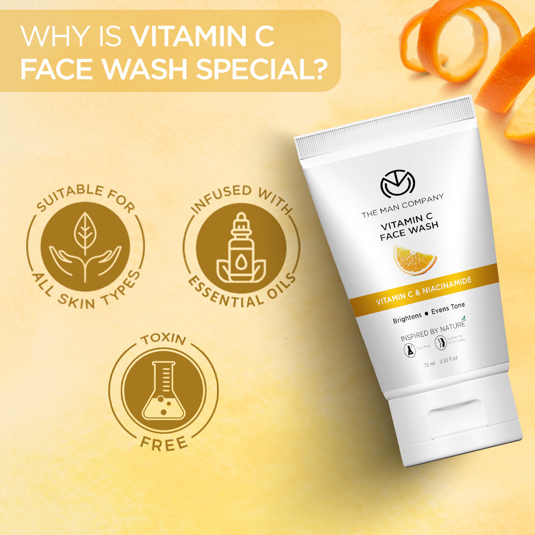 Vitamin C Face Wash | Vitamin C & Niacinamide (75ml)