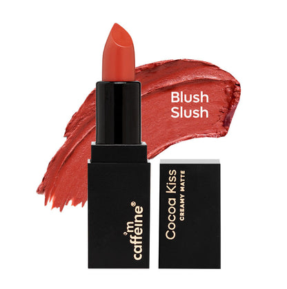 Cocoa Kiss Creamy Matte Nude Lipstick with Cocoa Butter - Blush Slush