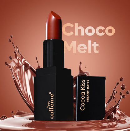 Cocoa Kiss Creamy Matte Nude Lipstick with Cocoa Butter - Choco Melt