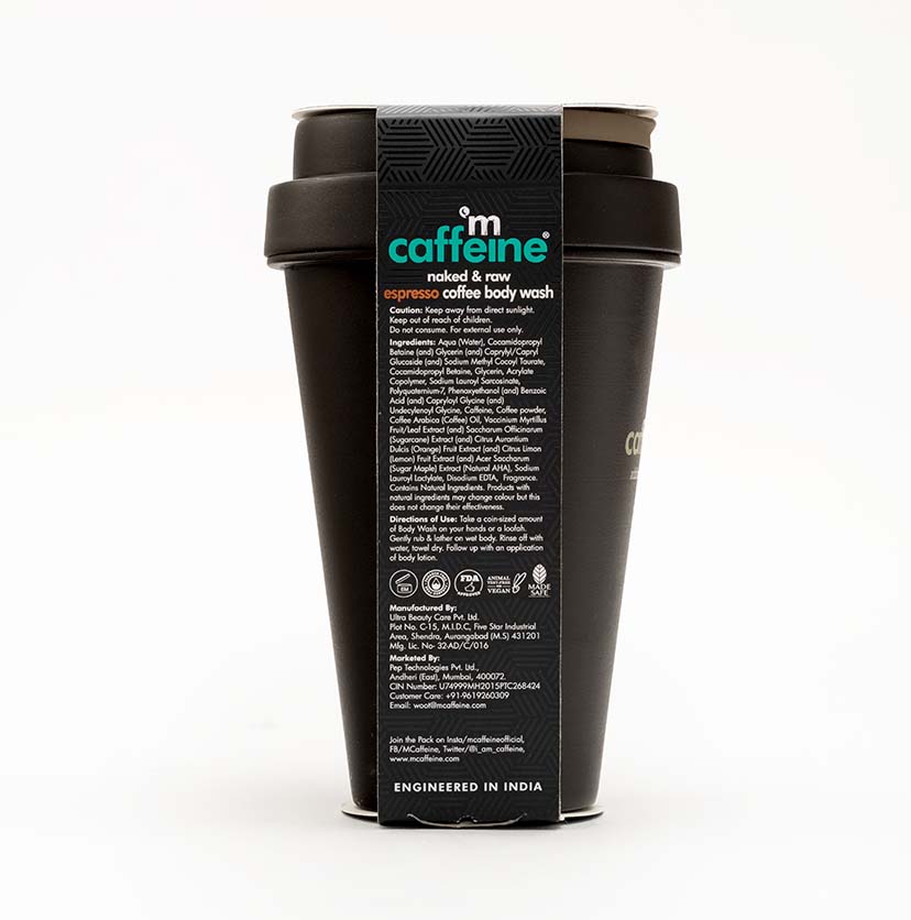 Espresso Coffee Body Wash + Scrub with Natural AHA | 300ml