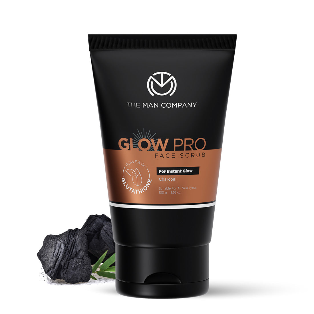 Glow Pro Face Scrub | Glutathione and Charcoal (100g)