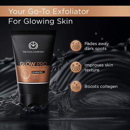 Glow Pro Face Scrub | Glutathione and Charcoal (100g)