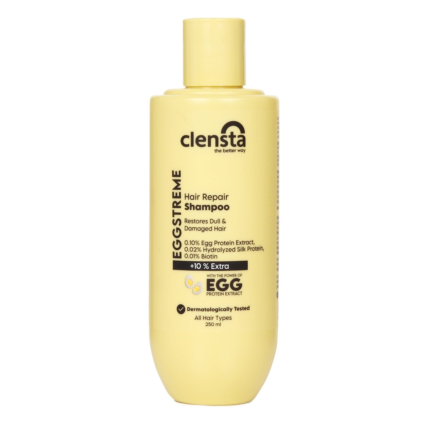 Eggstreme Hair Repair Shampoo With 0.10% Egg Protein Extract, 0.02% Hydrolyzed Silk Protein, 0.01% Biotin