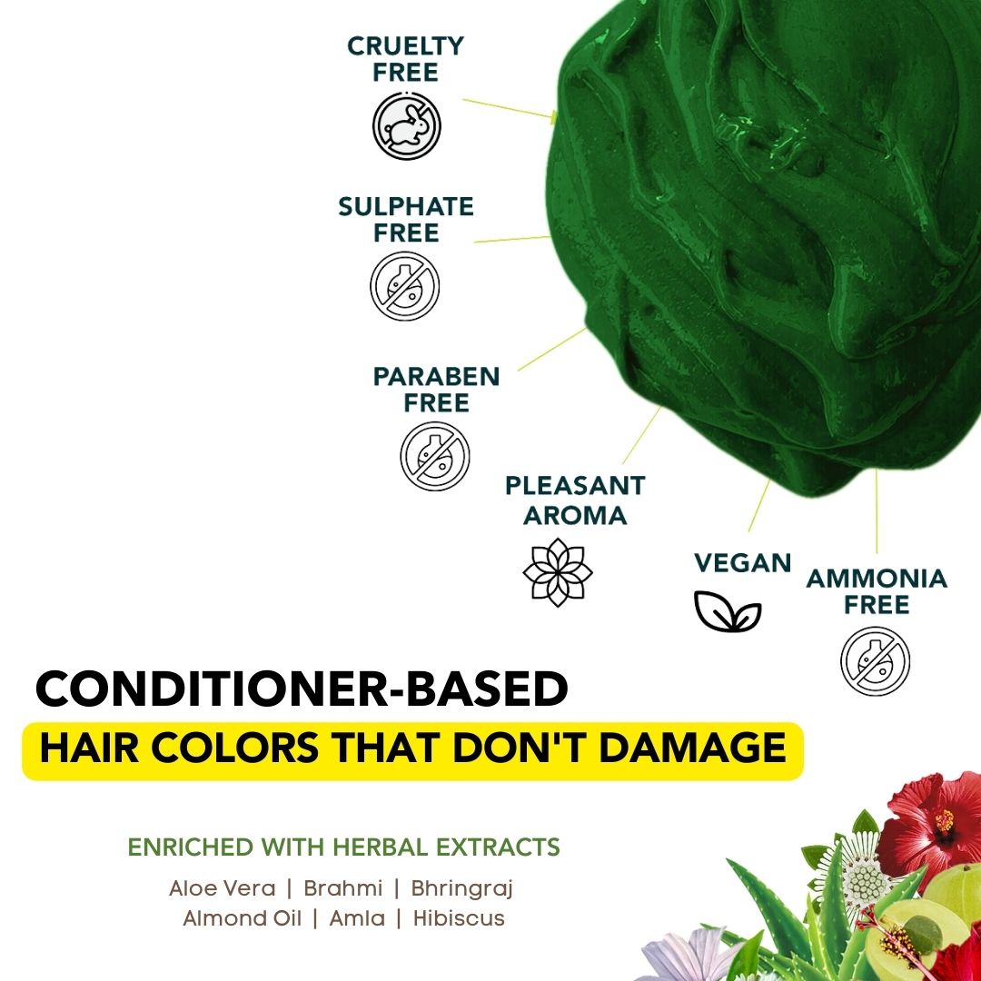 Mayeri Green Semi-Permanent Hair Color