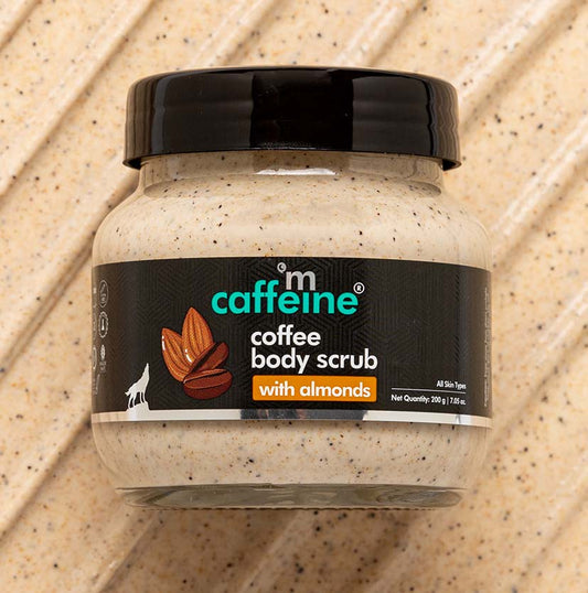 Moisturizing & Creamy Coffee Body Scrub with Almonds for Smooth Skin - 100g