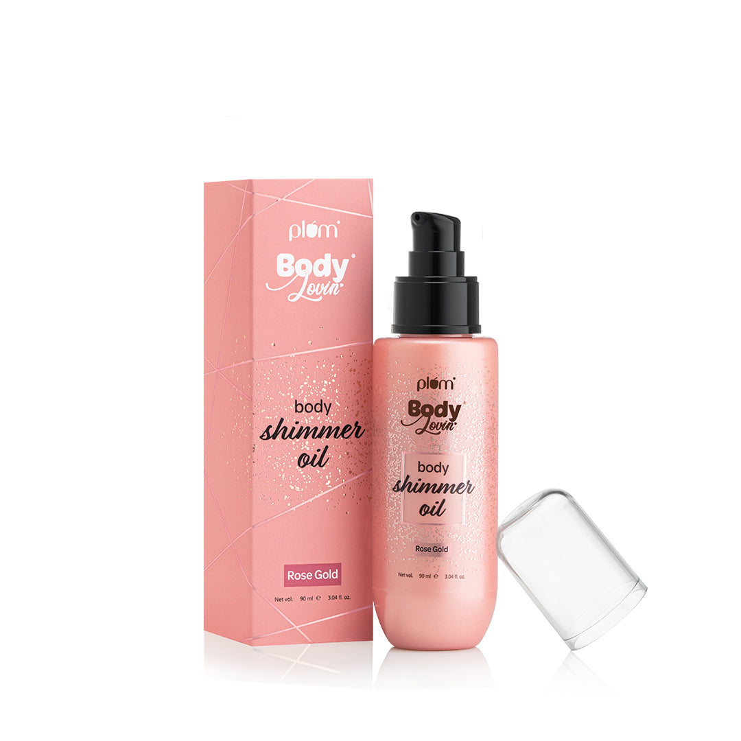 Body Shimmer Oil - Rose Gold by Plum BodyLovin'