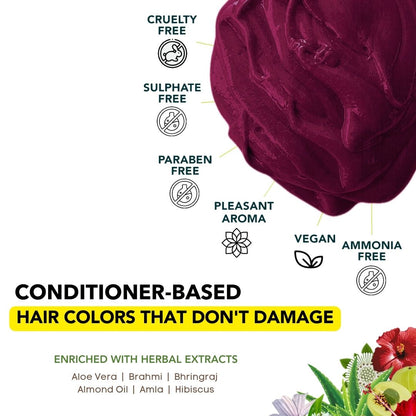 Ruby Wine Semi-Permanent Hair Color