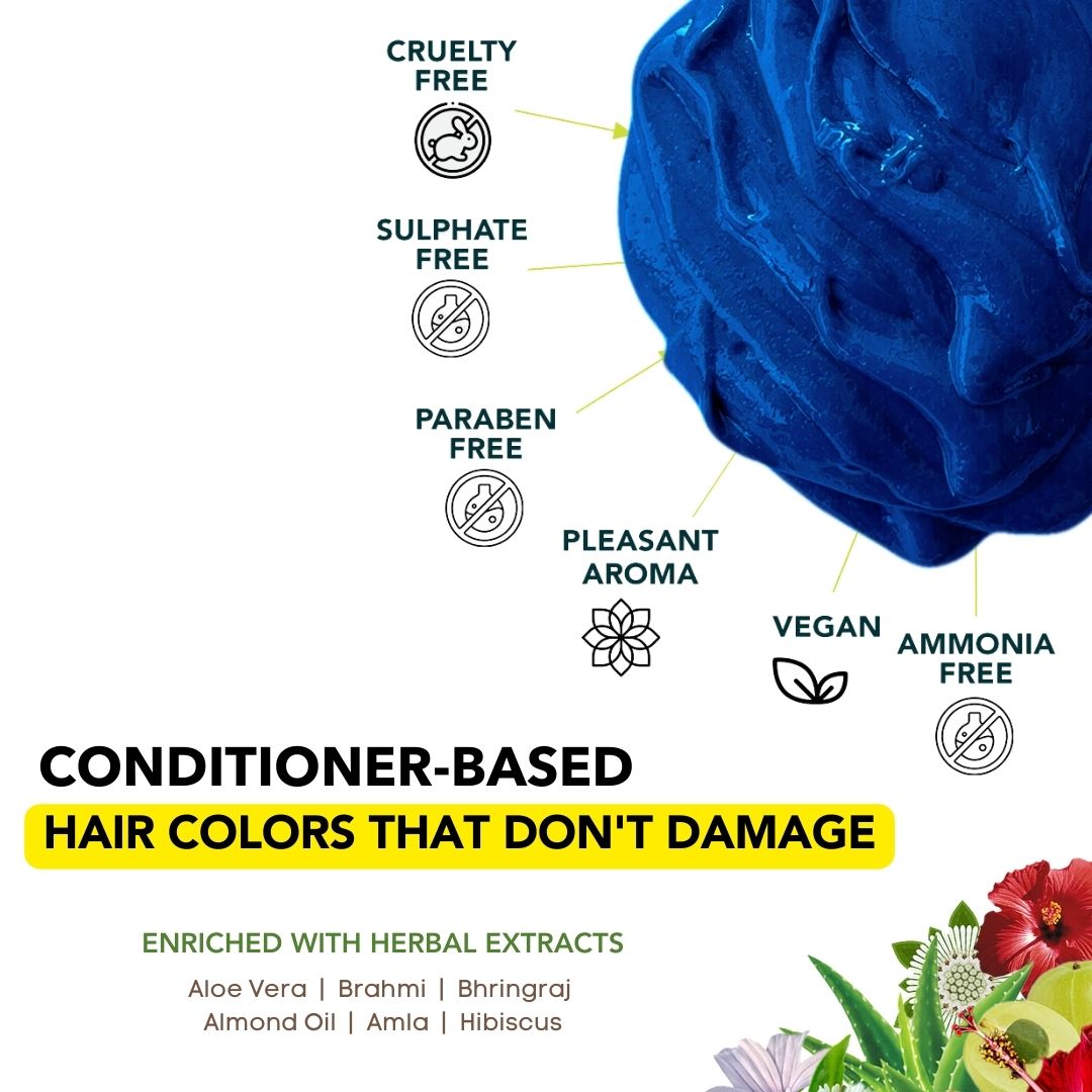 Rudolphi Blue Semi-Permanent Hair Color