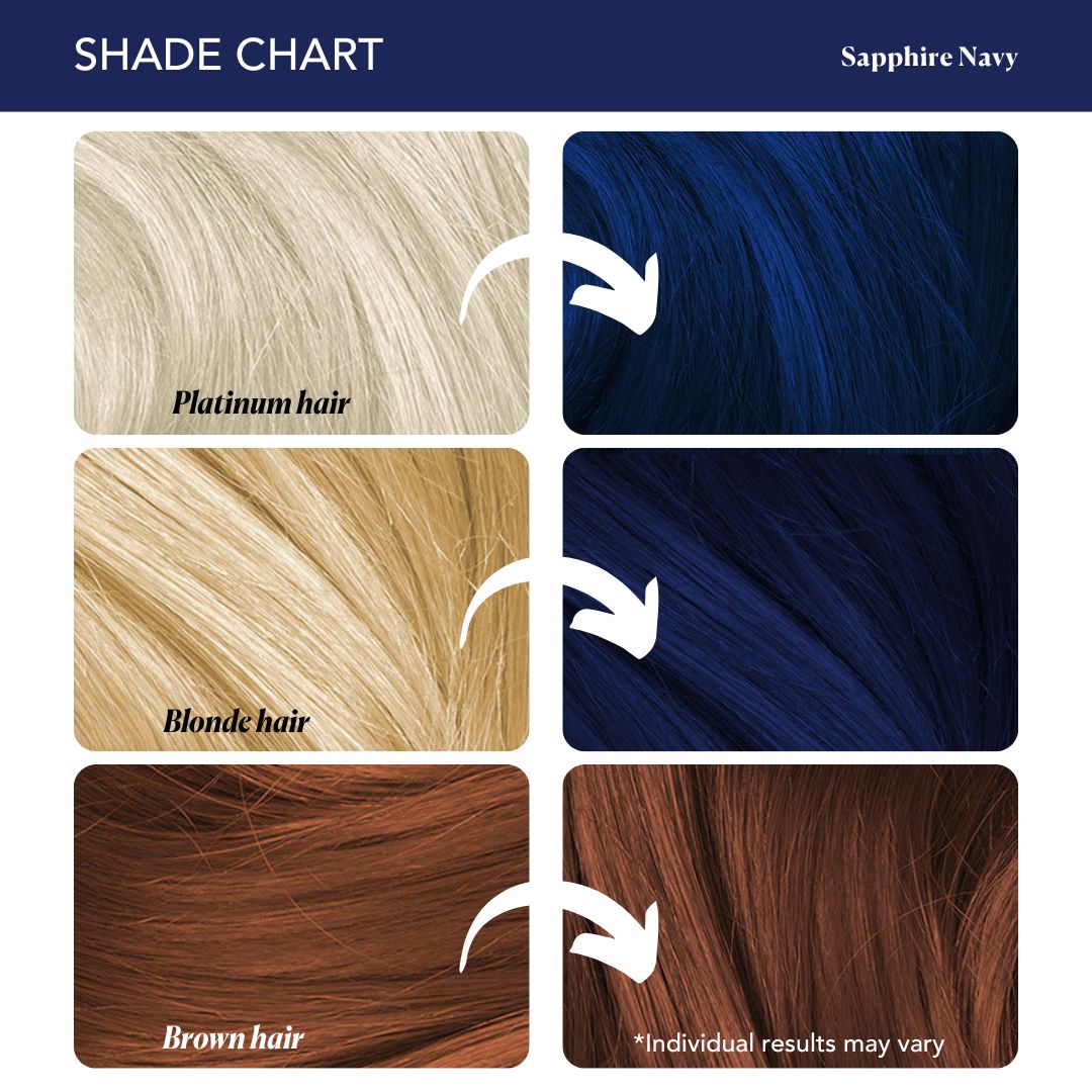 Sapphire Navy Semi-Permanent Hair Color