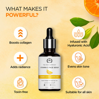 Vitamin C Face Serum | Vitamin C & Hyaluronic Acid