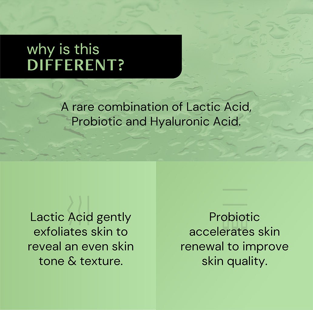 Beginners Exfoliating Serum - 5% Lactic Acid + 1.5% Probiotic
