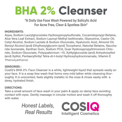 BHA-2% Salicylic Acid Face Cleanser, 100ml