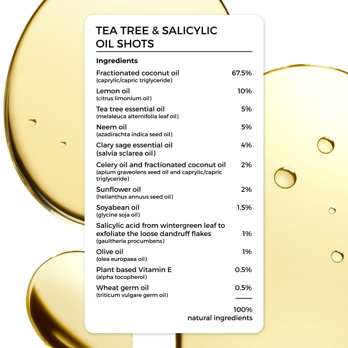 Tea Tree & Salicylic Oil Shots and Tea Tree Oil Combo For Dandruff Control