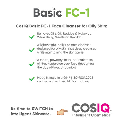 FC-1 Basic Face Cleanser for Oily Skin, 100ml