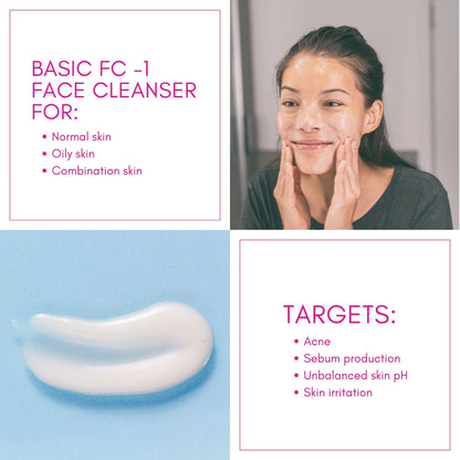 FC-1 Basic Face Cleanser for Oily Skin, 100ml