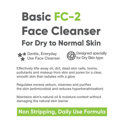 FC-2 Basic Face Cleanser for Dry Skin, 100ml