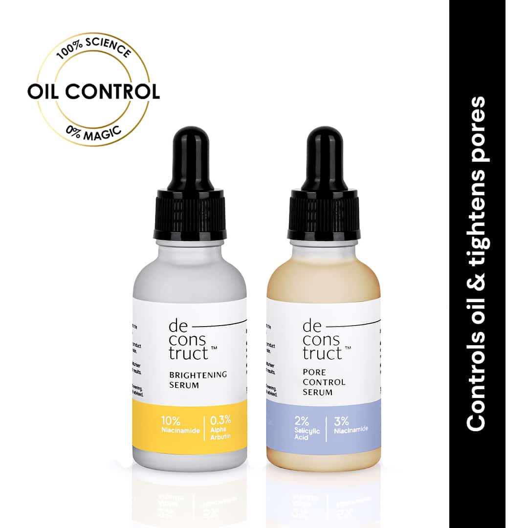 Oil Control Duo - Pore Control Serum + Brightening Serum