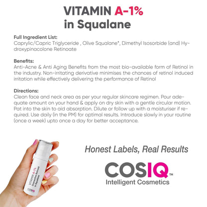 Vitamin A-1% Granactive Retinoid in Squalane, 30ml