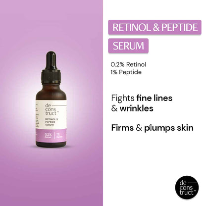 Wrinkle Free Hydration Duo : Retinol & Peptide Serum + Skin Soothe Moisturizer